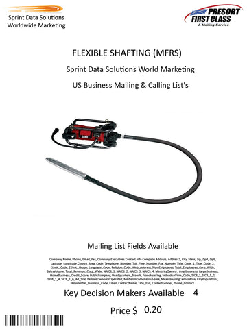 FLEXIBLE SHAFTING (MFRS)