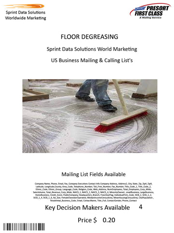 FLOOR DEGREASING