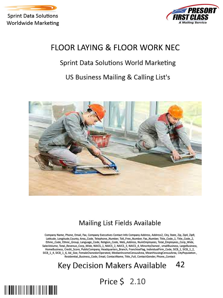 FLOOR LAYING & FLOOR WORK NEC