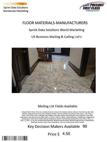 FLOOR MATERIALS-MANUFACTURERS