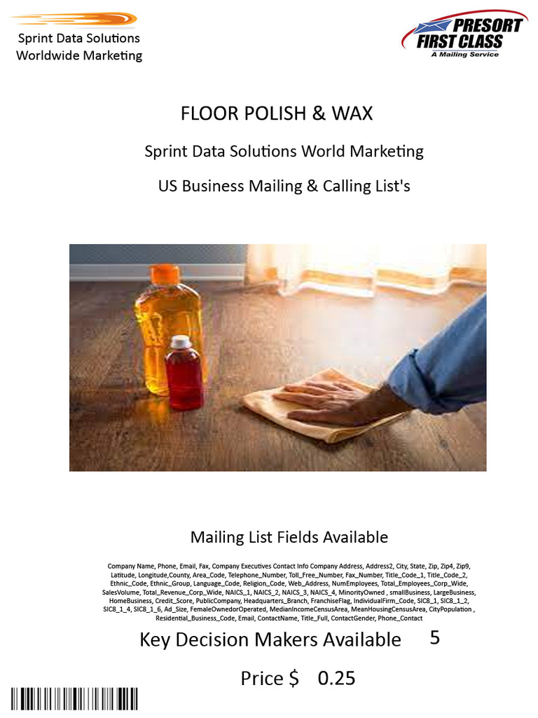 FLOOR POLISH & WAX