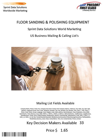 FLOOR SANDING & POLISHING EQUIPMENT