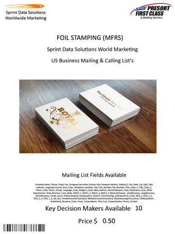 FOIL STAMPING (MFRS)