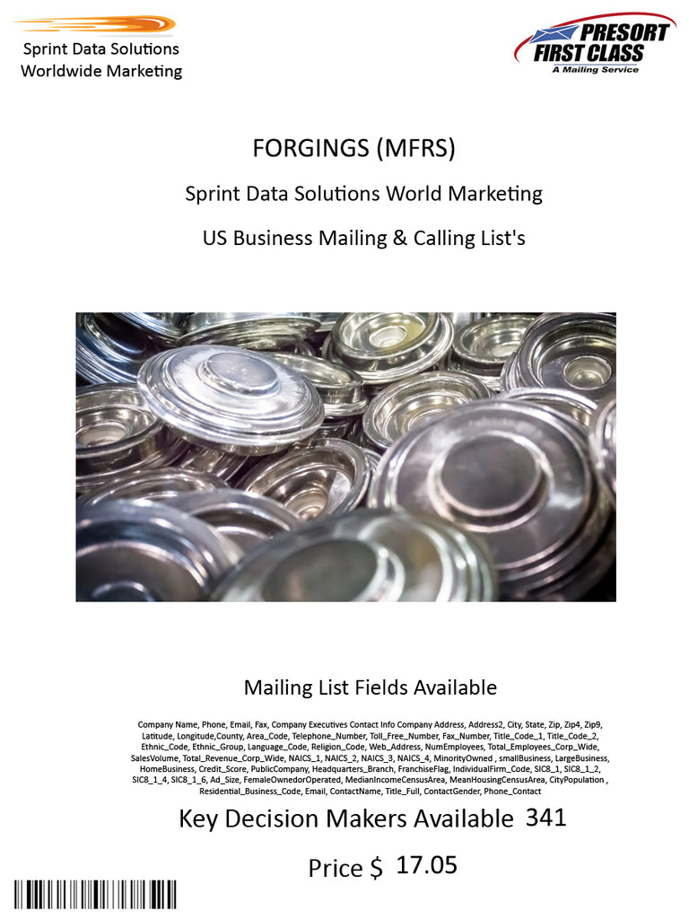 FORGINGS (MFRS)