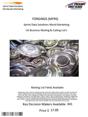 FORGINGS (MFRS)