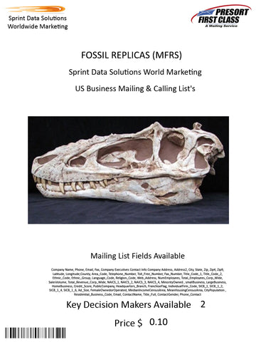 FOSSIL REPLICAS (MFRS)