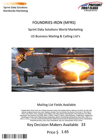 FOUNDRIES-IRON (MFRS)