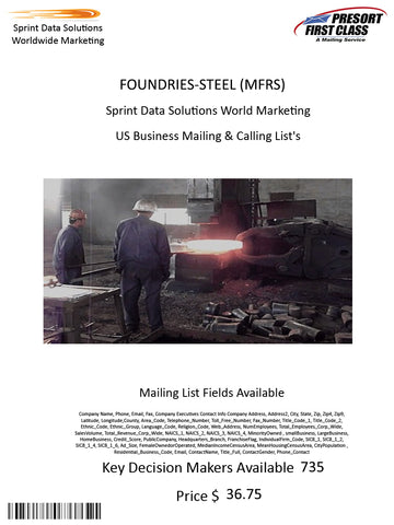 FOUNDRIES-STEEL (MFRS)