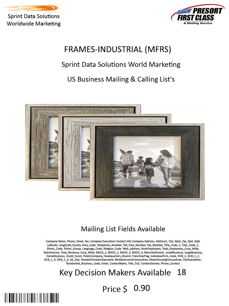 FRAMES-INDUSTRIAL (MFRS)