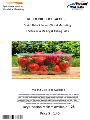 FRUIT & PRODUCE PACKERS