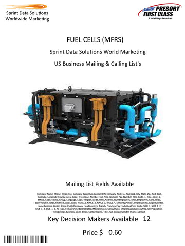 FUEL CELLS (MFRS)