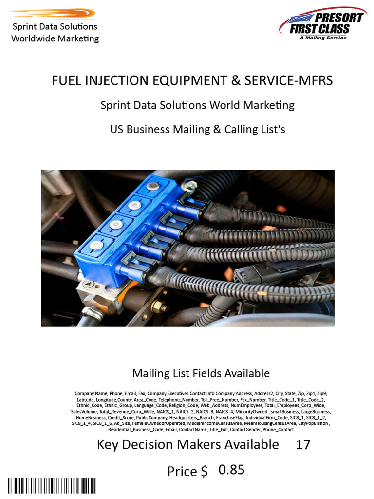 FUEL INJECTION EQUIPMENT & SERVICE-MFRS