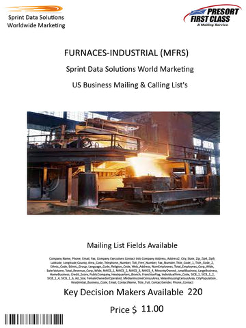 FURNACES-INDUSTRIAL (MFRS)