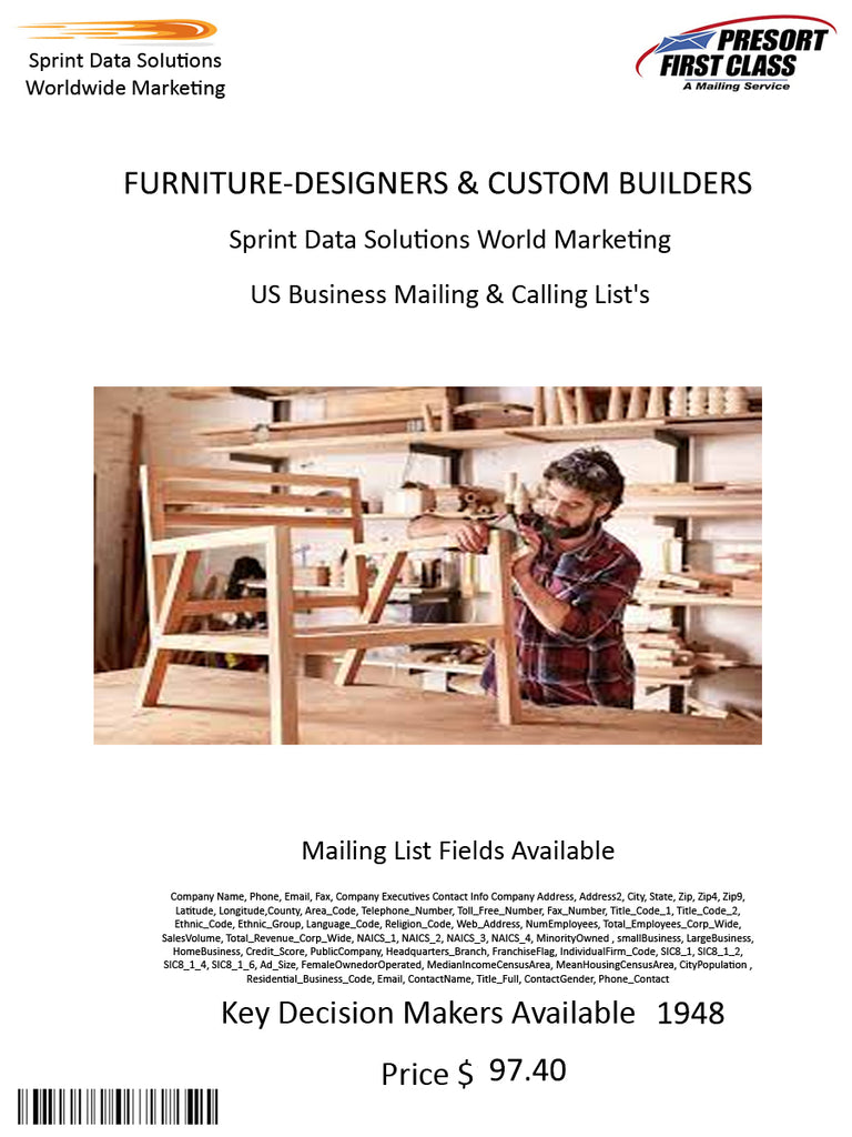 FURNITURE-DESIGNERS & CUSTOM BUILDERS