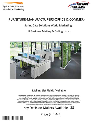 FURNITURE-MANUFACTURERS-OFFICE & COMMERCIAL