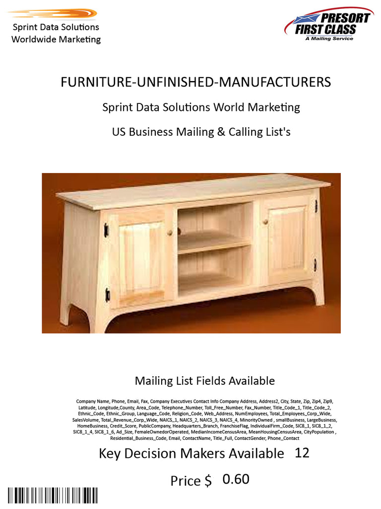 FURNITURE-UNFINISHED-MANUFACTURERS