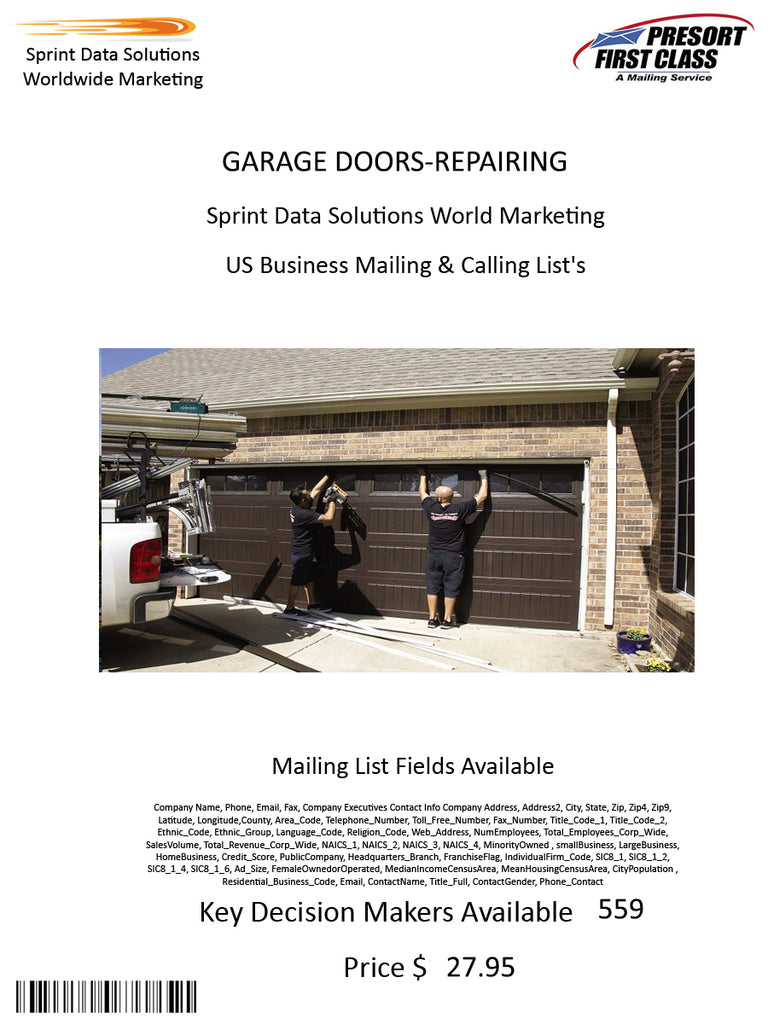 GARAGE DOORS-REPAIRING