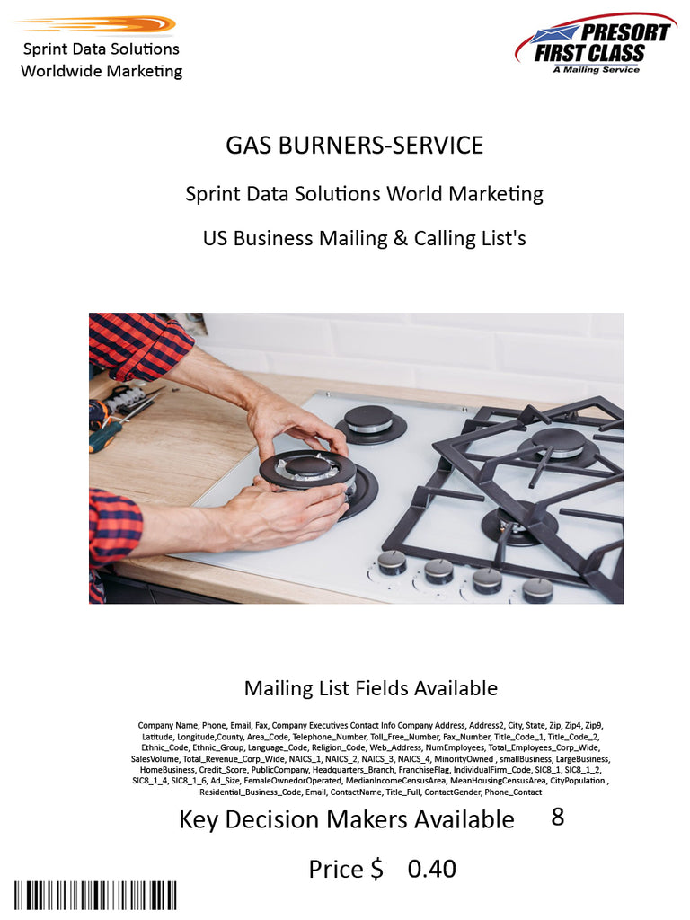 GAS BURNERS-SERVICE