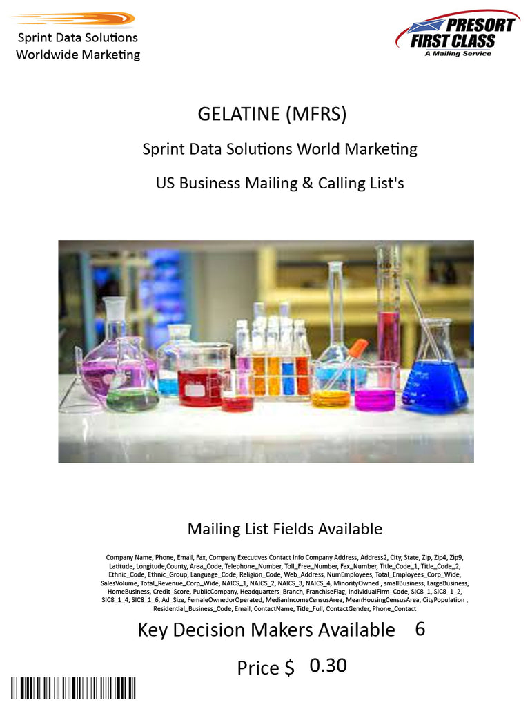 GELATINE (MFRS)