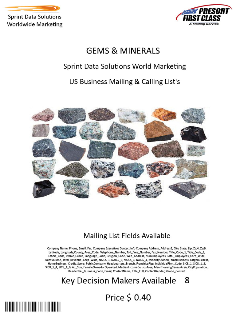 GEMS & MINERALS