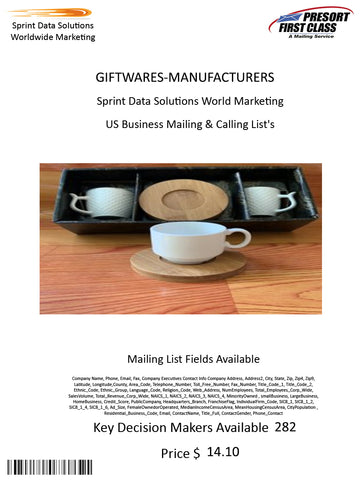 GIFTWARES-MANUFACTURERS