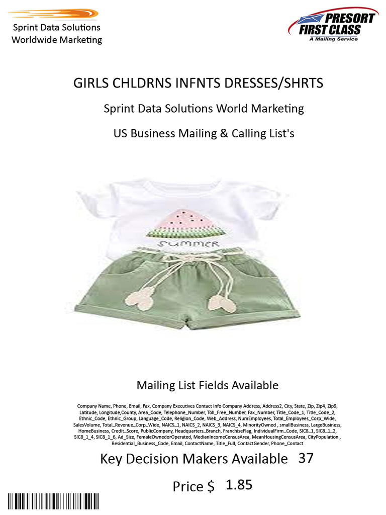 GIRLS CHLDRNS INFNTS DRESSES/SHRTS