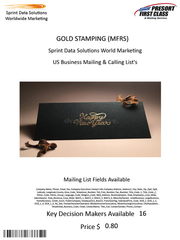 GOLD STAMPING (MFRS)