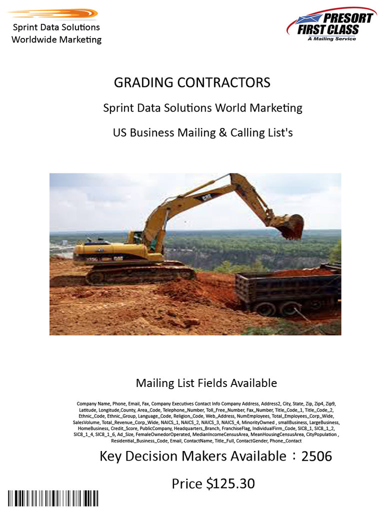 GRADING CONTRACTORS