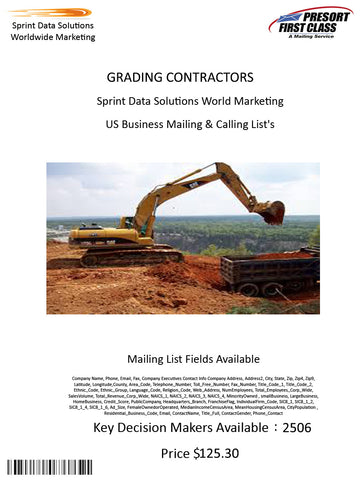 GRADING CONTRACTORS