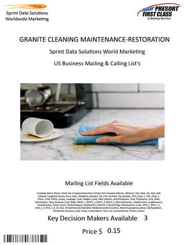 GRANITE CLEANING MAINTENANCE-RESTORATION