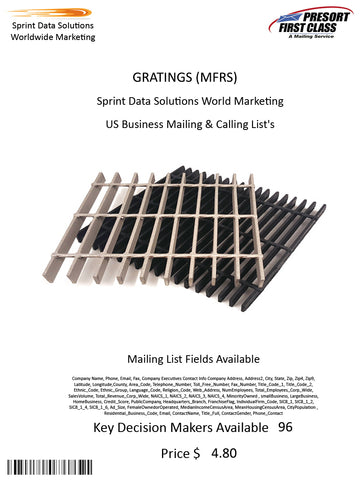 GRATINGS (MFRS)