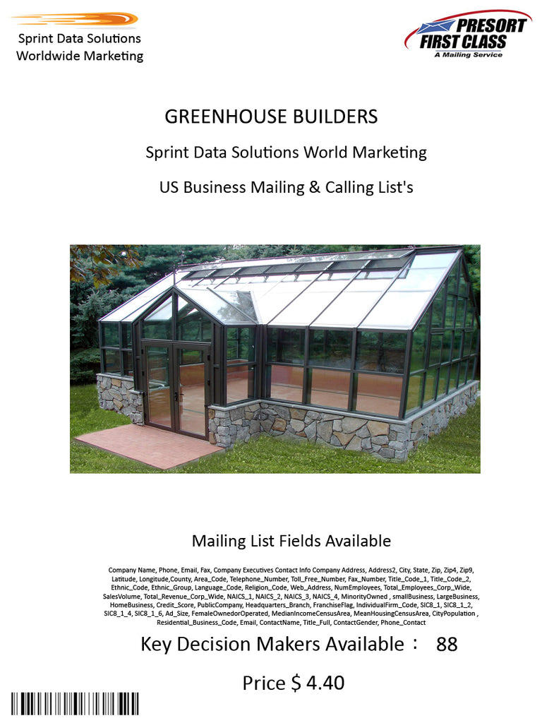 GREENHOUSE BUILDERS