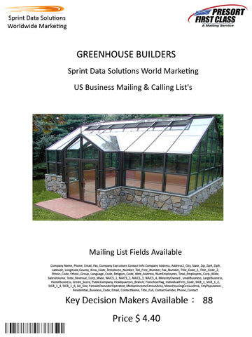 GREENHOUSE BUILDERS