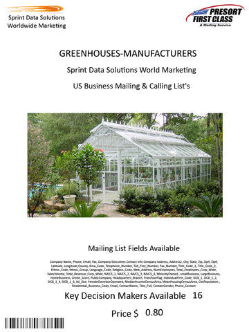 GREENHOUSES-MANUFACTURERS