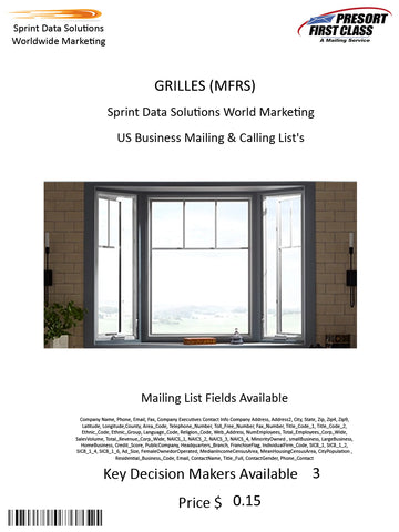 GRILLES (MFRS)