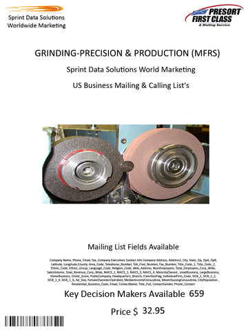 GRINDING-PRECISION & PRODUCTION (MFRS)