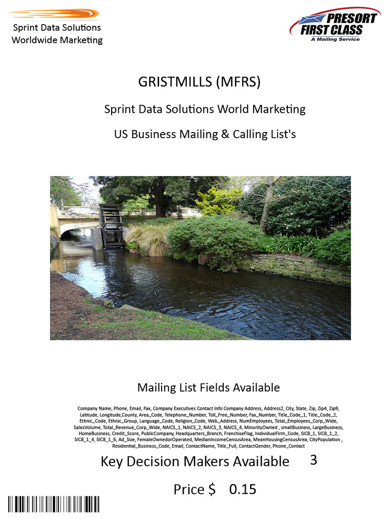 GRISTMILLS (MFRS)