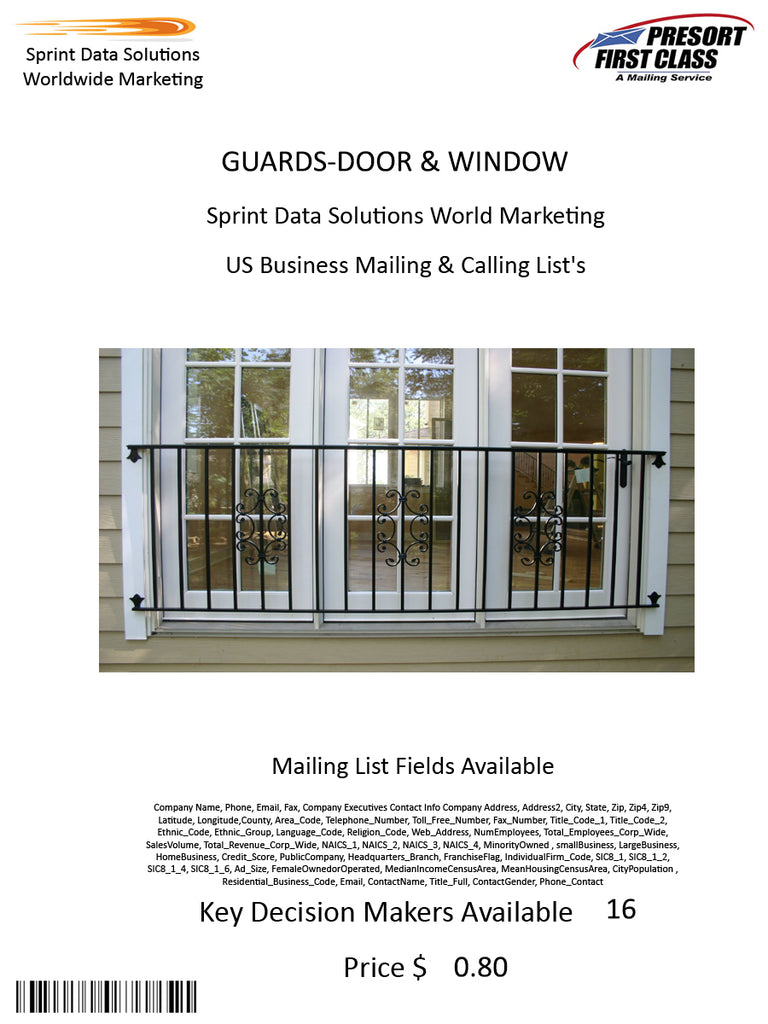 GUARDS-DOOR & WINDOW