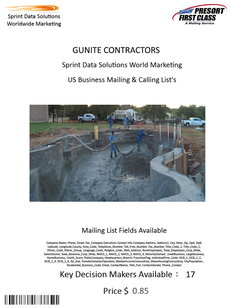 GUNITE CONTRACTORS