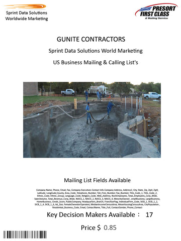 GUNITE CONTRACTORS