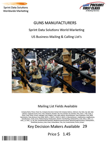 GUNS MANUFACTURERS