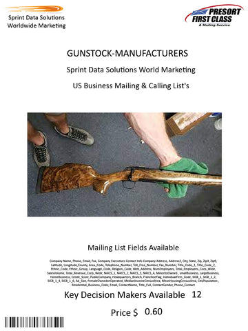 GUNSTOCK-MANUFACTURERS