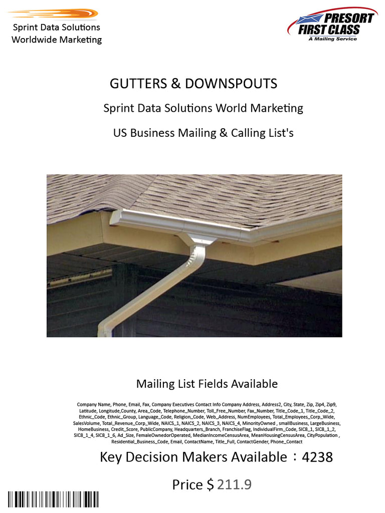 GUTTERS & DOWNSPOUTS