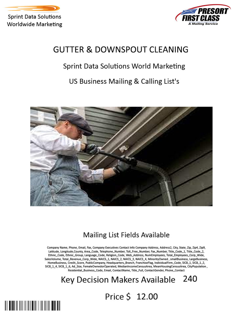 GUTTER & DOWNSPOUT CLEANING