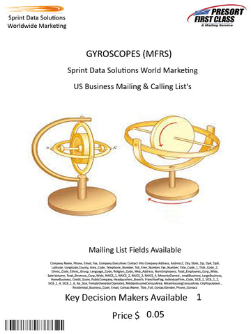 GYROSCOPES (MFRS)