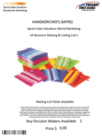 HANDKERCHIEFS (MFRS)