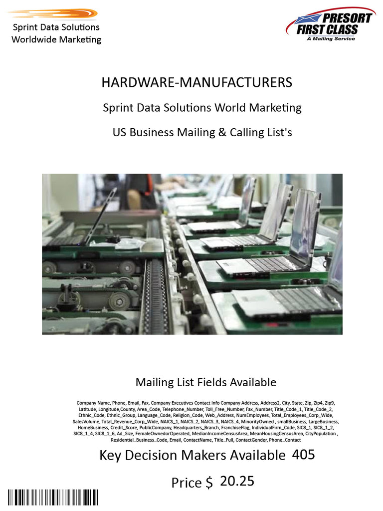 HARDWARE-MANUFACTURERS