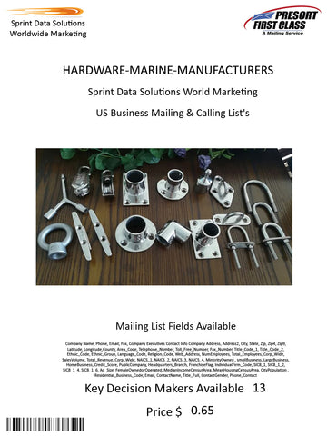 HARDWARE-MARINE-MANUFACTURERS