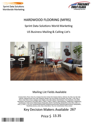 HARDWOOD FLOORING (MFRS)