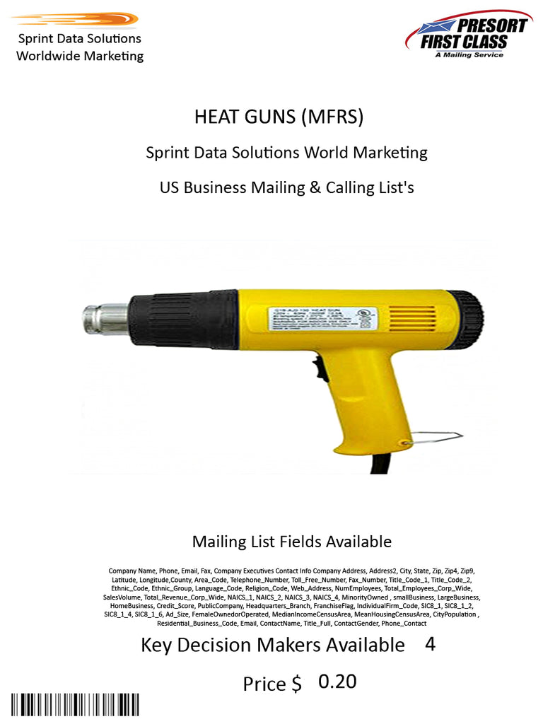 HEAT GUNS (MFRS)